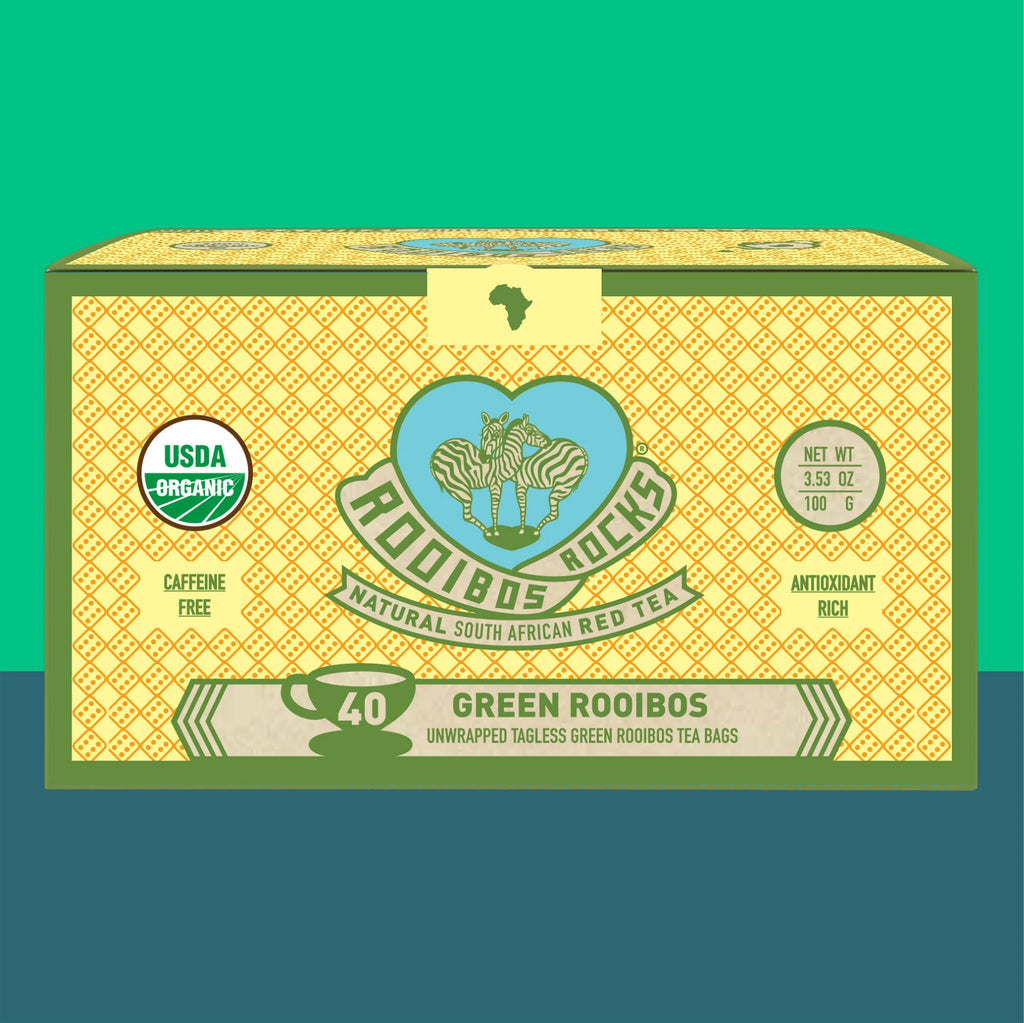 40 Organic Green Rooibos Teabags