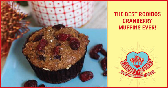 Rooibos Rocks Rooibos and cranberry muffins
